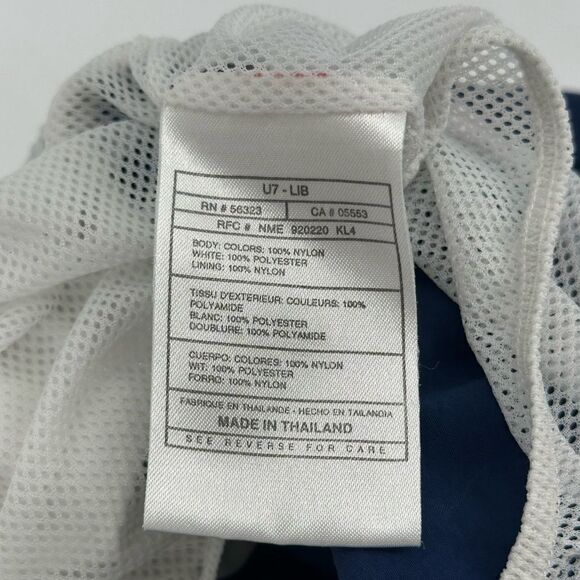 Vintage Nike Men's XL Running Shorts Nylon Blue BIG SWOOSH 90s Y2K White Tag - Picture 10 of 11